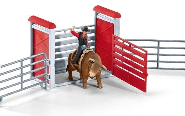 Игровой набор - Родео с ковбоем, быком, аксессуарами  